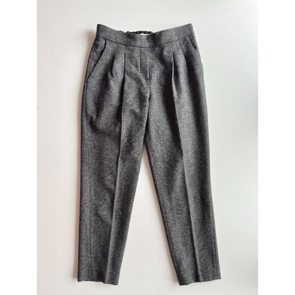 Aritzia BABATON Bowman Cohen Grey Wool Tweed 2 Piece Suit Jacket Pants, Size 0/2 - Picture 4 of 15